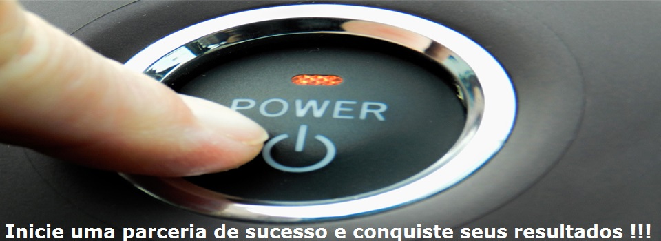 imagem de um botão automático para ligar um carro com o texto: Inicie uma parceria de sucesso e conquiste seus resultados!!!  